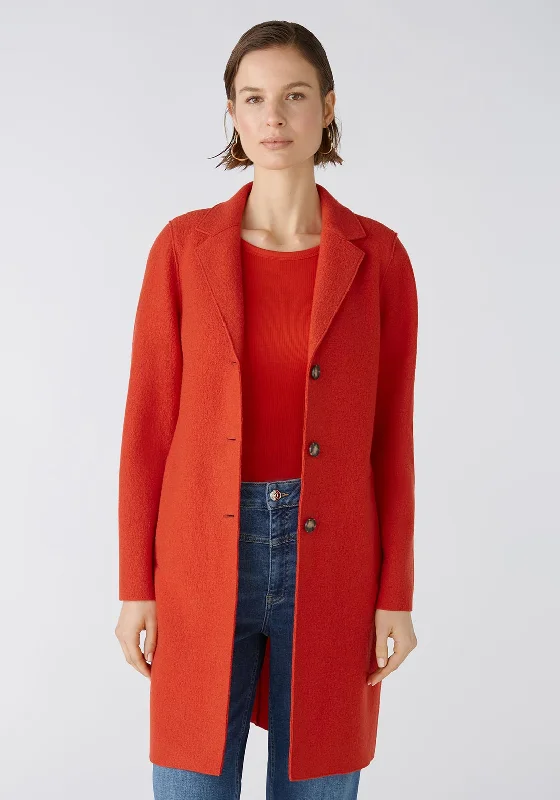 OUI Mayson Boiled Wool Jacket, Aura OrangeUrban Jackets