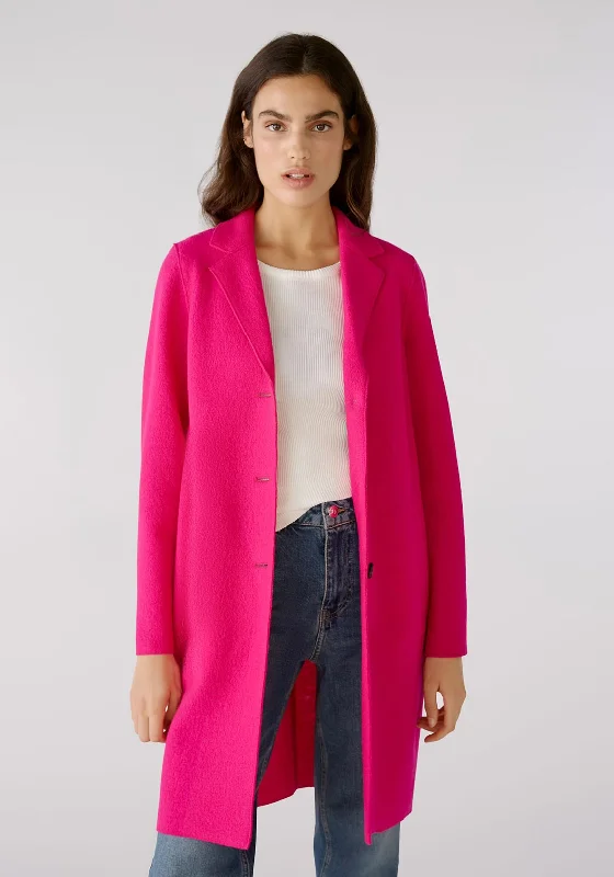 OUI Mayson Boiled Wool Jacket, PinkCycling Jackets