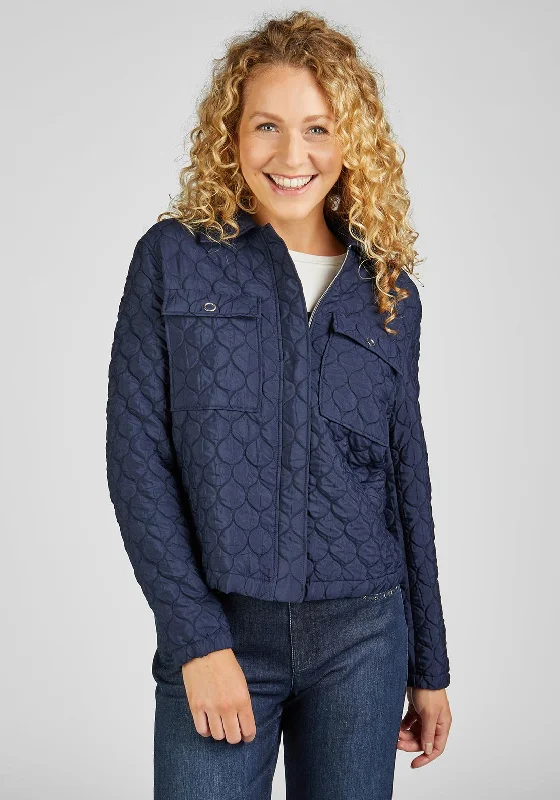 Rabe Quilted Lightweight Jacket, NavyButton-Up Jackets