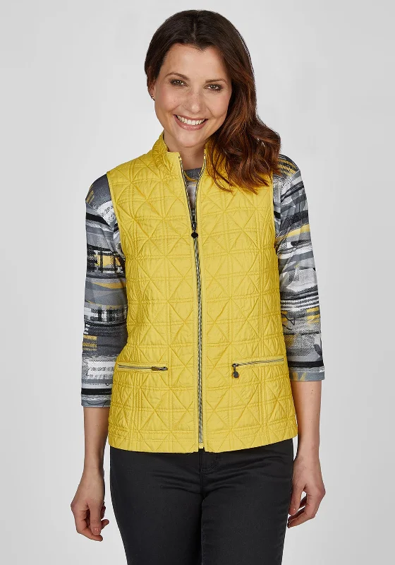 Rabe Quilted Body Warmer, YellowBranded Jackets