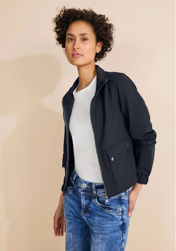 Street One Loose Fit Jacket, NavyLinen Jackets