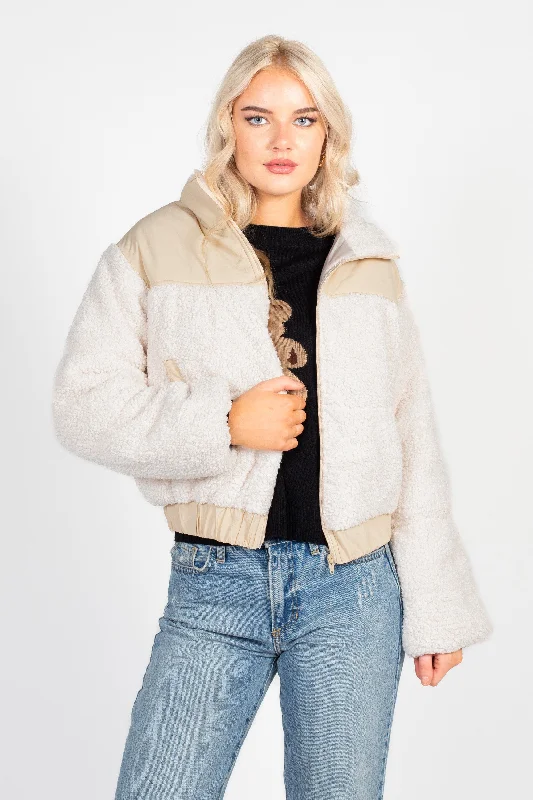 Fluffy Clouds Teddy Puffer JacketDown Jackets