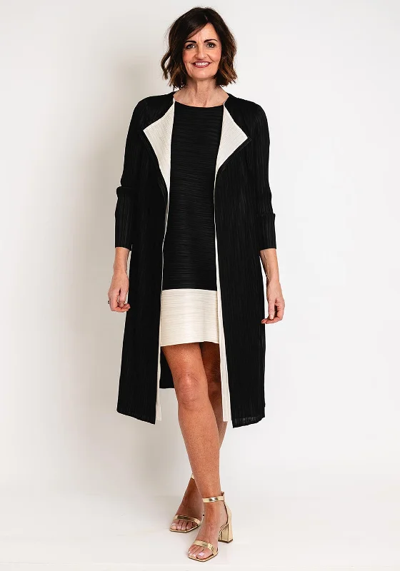 Thanny Pleated Waterfall Jacket, BlackStatement Jackets