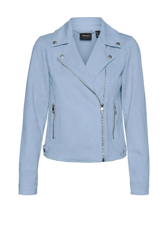 Vero Moda Jose Faux Suede Biker Jacket, SkywayFishing Jackets