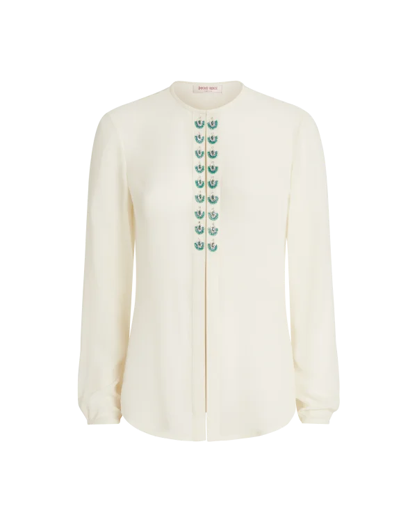 Lauren Blouse with Embroidery BeadsEmbellished Shirts