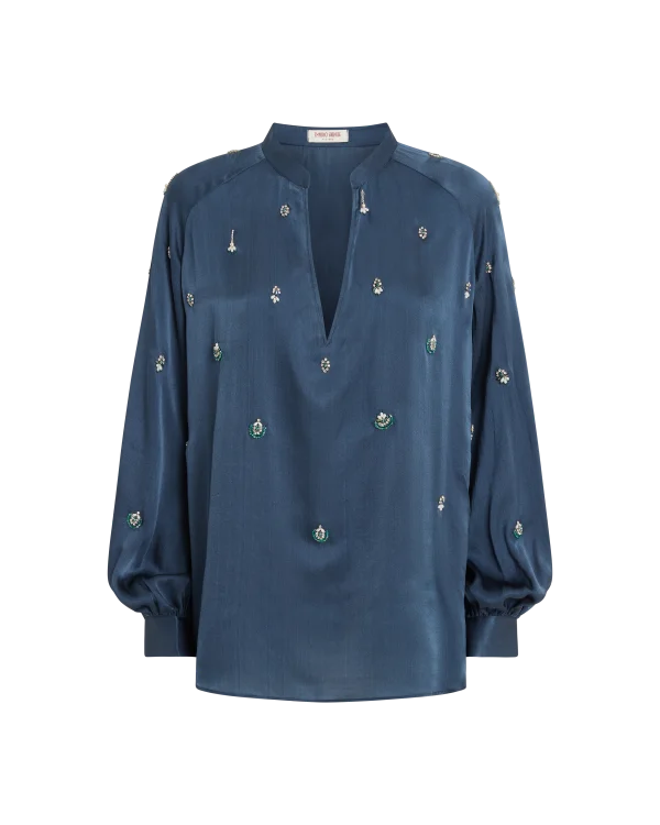 Ilizia Blouse with Embroidery BeadsBeaded Shirts