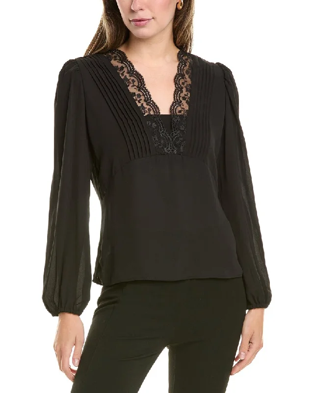 Vince Camuto Lace Neckline BlouseLimited Edition Shirts